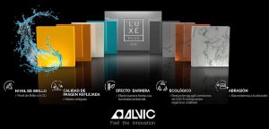 Grupo Alvic, Luxe by Alvic, Luxe Plus, Sicam, superficie de alto brillo, Syncron, Zenit