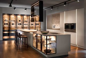 cocinas, concepto sin tiradores, MOW, Pure, Siematic, superficies de vidrio tintado