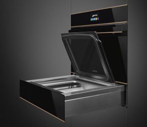 cafetera de goteo DCF01, Chicago Athenaeum, cocina Portofino, enfriador de vino de la gama Línea;, gama Style, Good Design Awards 2018, horno Dolce Stil Novo, Smeg, tostadora TSF03