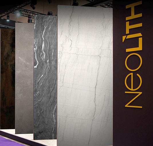 acero, cocinas, cuarcita, encimeras de cocina, granito, hormigón, KBIS, Kbis Las Vegas, Neolith, Neolith en Kbis, piedra sinterizada, superficies de cocina