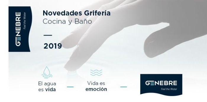 catálogo resumen Novedades Grifería Cocina y Baño, Genebre, Genebre 2019, grifería de cocina, nuevo catálogo de Genebre, sistema de ultrafiltración de Genebre