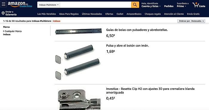 Indaux en Amazon