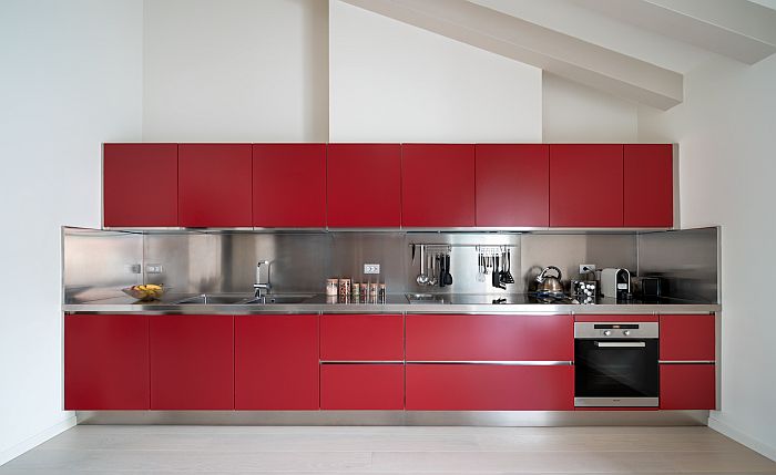 Cocina Atelier by Abimis en rojo