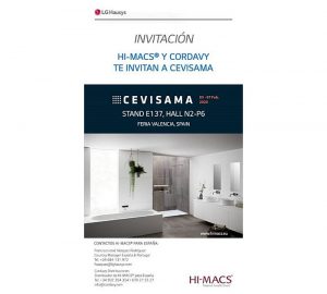 Hi-Macs con Cordavy en Cevisama