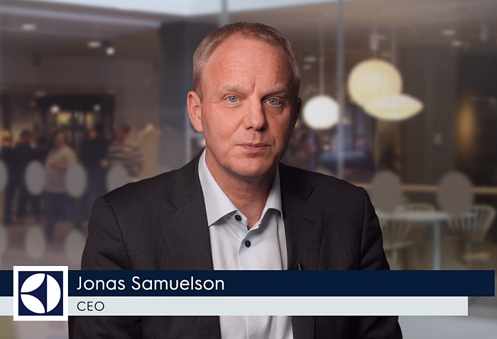 CEO y presidente de Electrolux, Jonas Samuelson