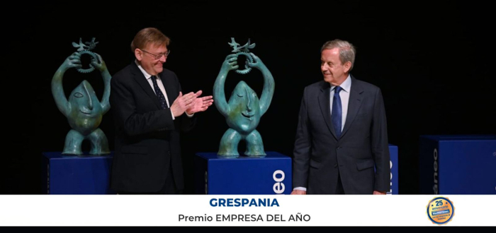 Grespania recibe el Premio Empresa del Año 2021