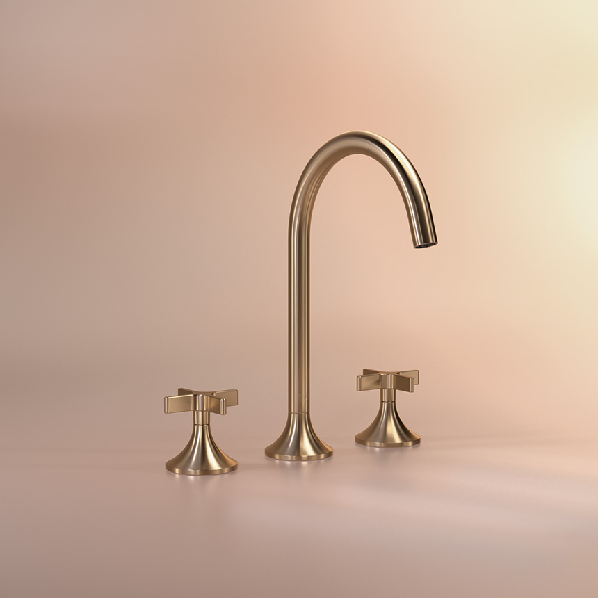 Dornbracht amplía su catálogo con el nuevo Dark Brass cepillado