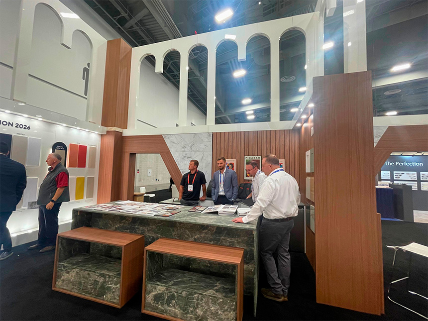 Stand de Alvic en la feria AWFS Las Vegas.