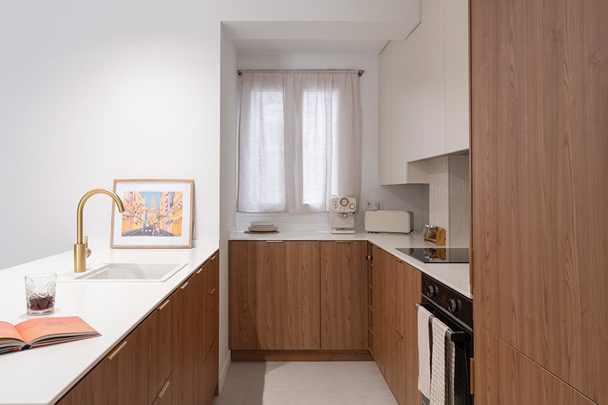 Detalle de la cocina del proyecto de Anabel Soria en Benimaclet.