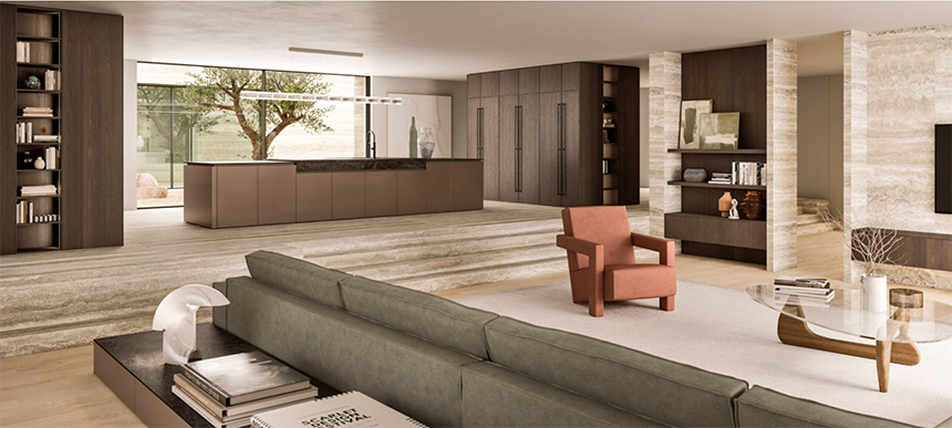 Snaidero: fluidez y funcionalidad con Living Modula