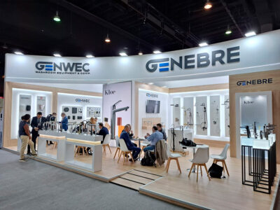 Imagen del stand de Genwec y Genebre en la feria ISH 2025