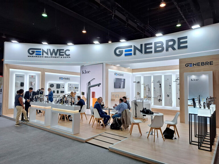 Imagen del stand de Genwec y Genebre en la feria ISH 2025
