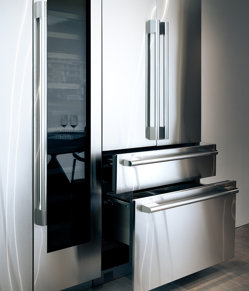 Compartimentos independientes del French Door 36".