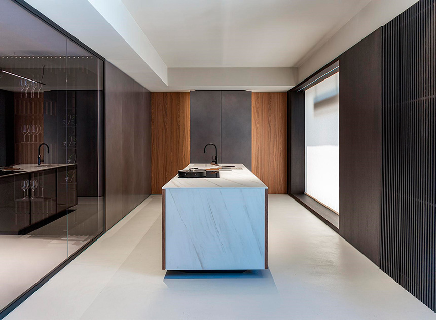 Imágenes de los espacios del nuevo showroom de Modulnova en Palermo.