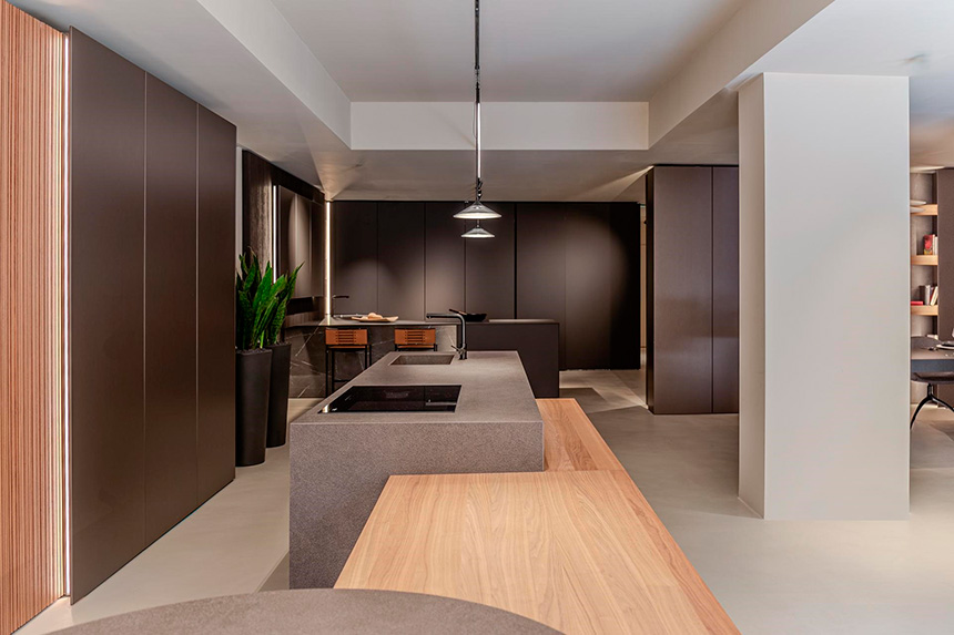 Imágenes de los espacios del nuevo showroom de Modulnova en Palermo.