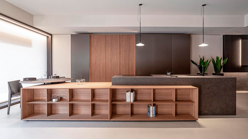 Imágenes de los espacios del nuevo showroom de Modulnova en Palermo.