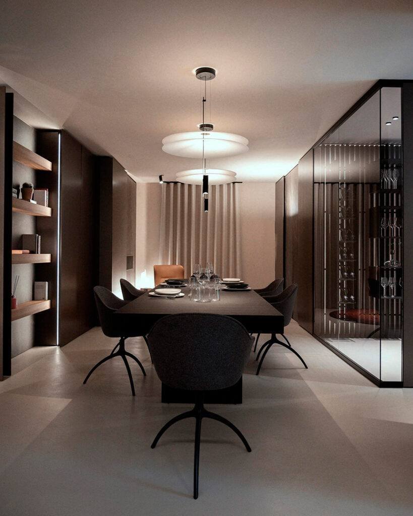 Imágenes de los espacios del nuevo showroom de Modulnova en Palermo.