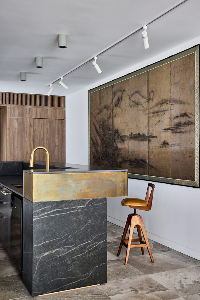 Neolith Calacatta en la cocina de Belah House.