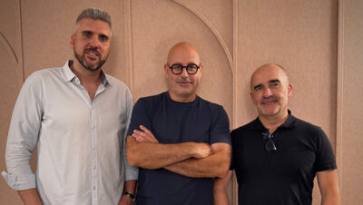 Rubén, Francesc y Aitor.