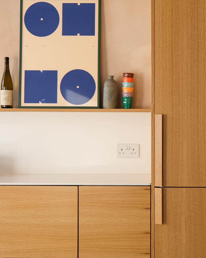 Detalles de esta cocina de estilo japandi.