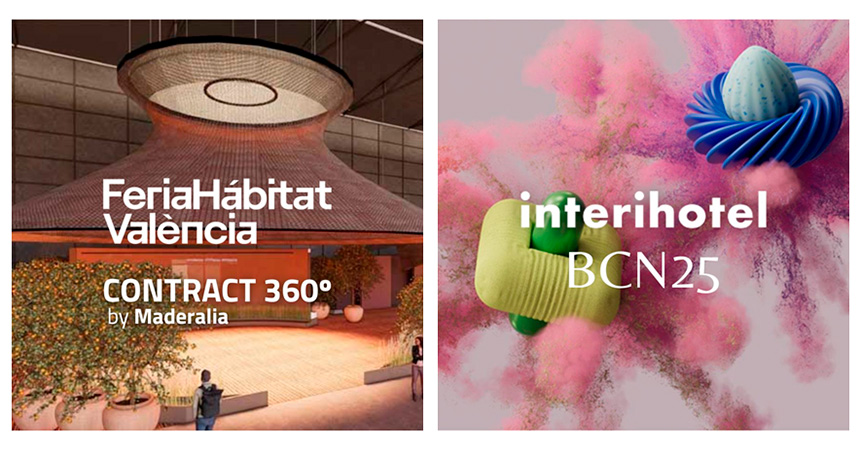 Feria Hábitat València e Interihotel Barcelona, dos importantes eventos del sector contract.