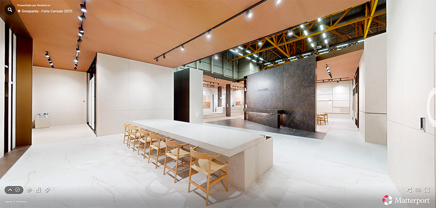 Virtual Tour del stand de Grespania en Cersaie.