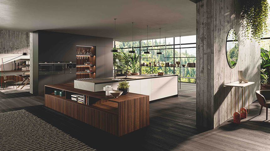 El living de Rastelli que sigue la tendencia open space