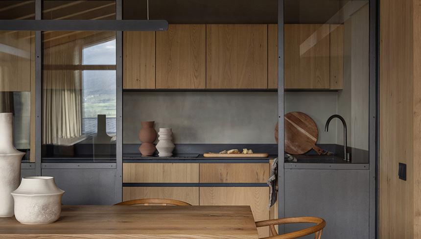 La cocina de Casa G: continuidad, transparencia y amplitud