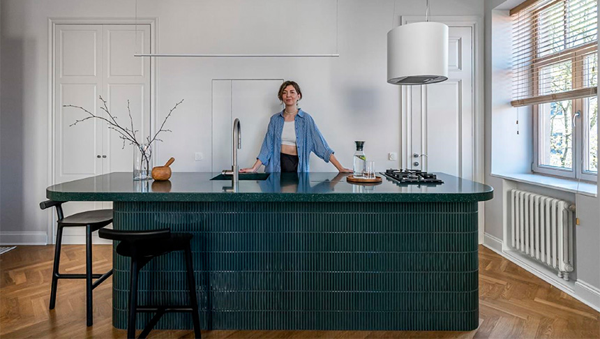 HIMACS Maui, protagonista en una cocina mid-century