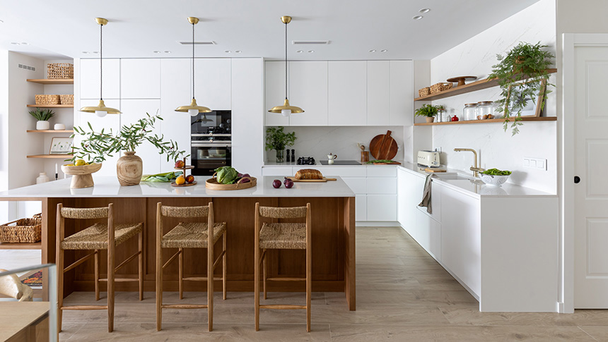 Reforma integral en Ripollet con una cocina abierta de diseño