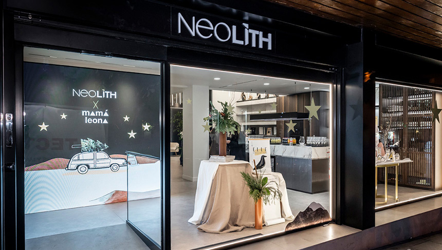 Neolith revela el escaparate navideño ganador de su concurso en el Living Gallery de Madrid
