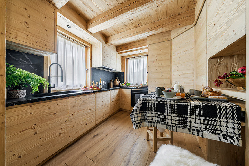 proyecto de cocina con Quarzite Nera Antolini