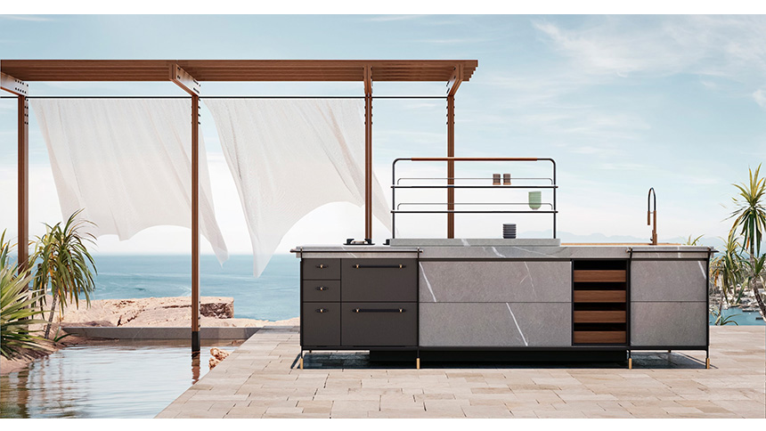Canossa Outdoor: la cocina modular exterior de SCIC Italia