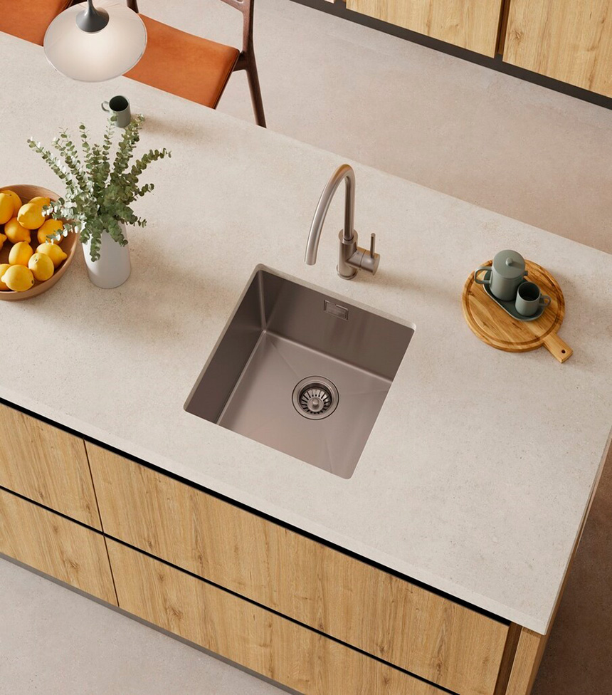 Fregadero Andemen con pasaporte digital y diseño sostenible en acero inoxidable