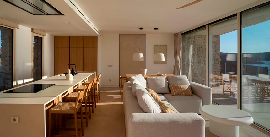 diseño cocina integrada interior exterior