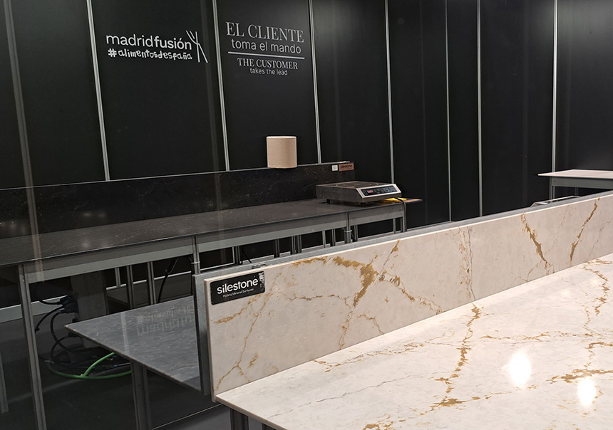 Cocinas profesionales con Silestone en Madrid Fusión