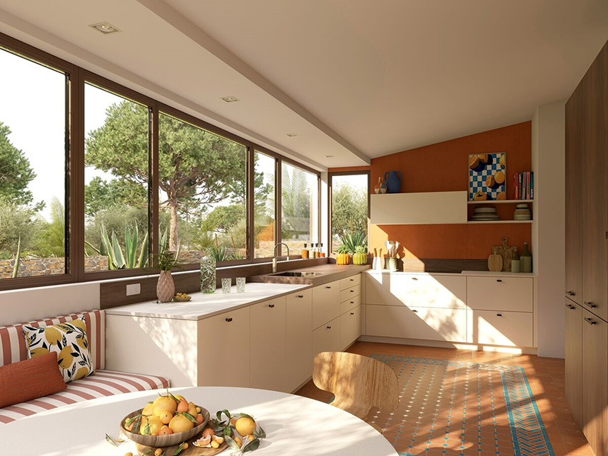 Cocina Lourmarin Schmidt estilo clásico moderno