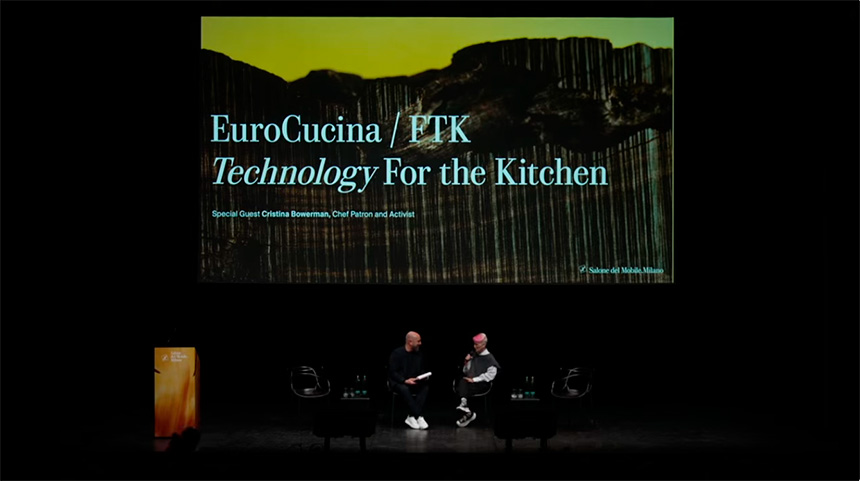 La chef Cristina Bowerman presenta EuroCucina 2026.