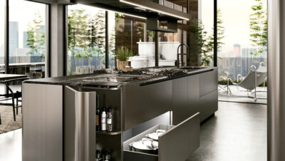 Diseño circular de cocina contemporánea Arrital Ak_Project Circle