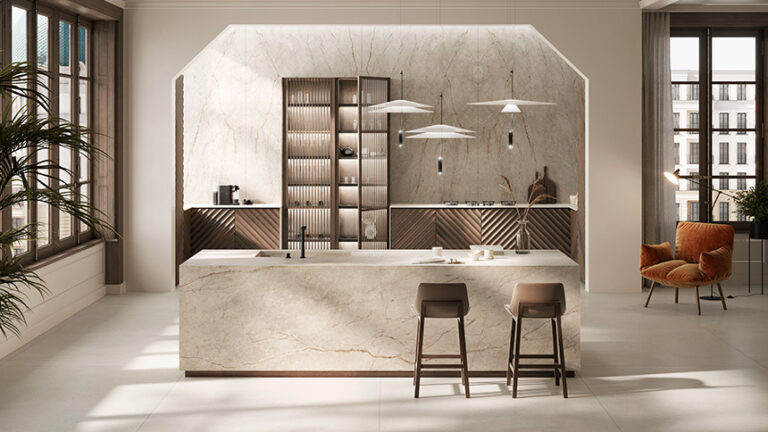 Revestimiento arquitectónico en piedra sinterizada natural