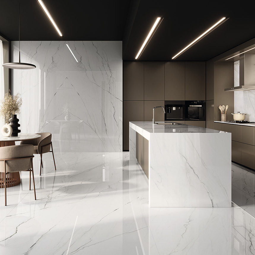 Encimera de gres porcelánico sostenible VENUX