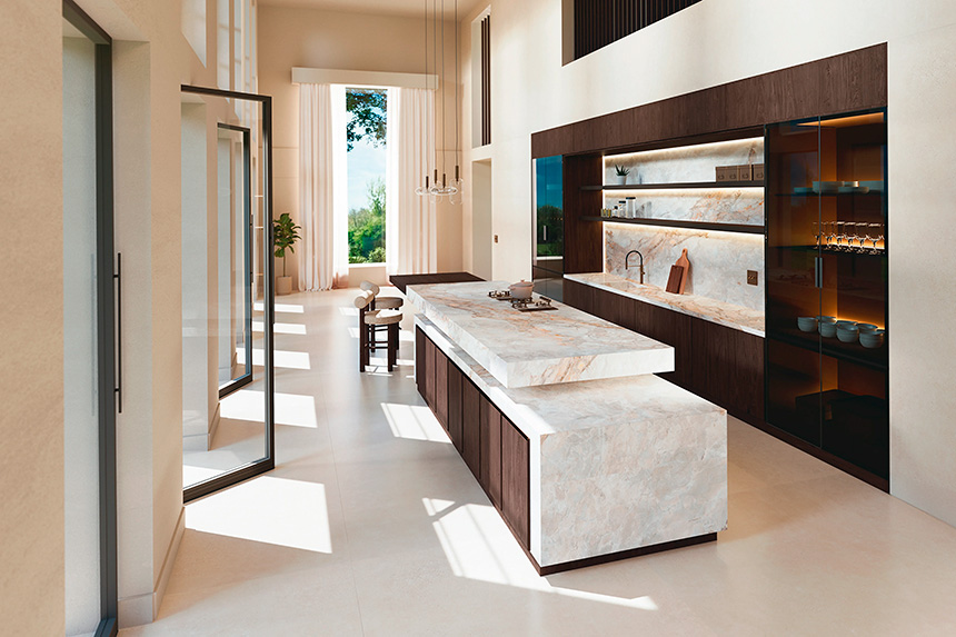 XTONE Vendome Nature inspirada en mármol clásico de tonos claros