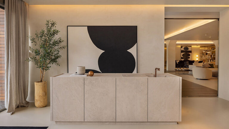 Cocina contemporánea Rekker integrada en arquitectura