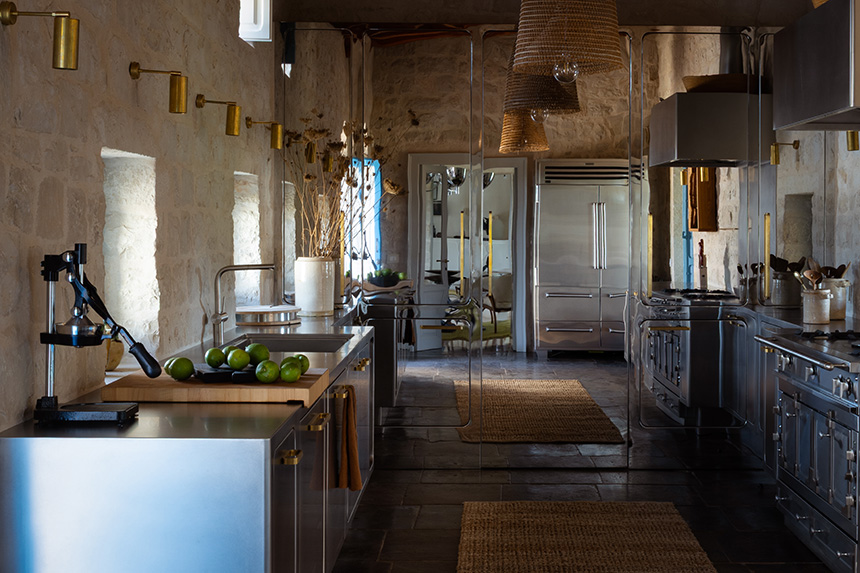 cocina de lujo Abimis Ego con acabado pulido