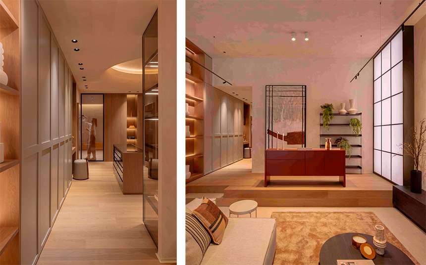 Arquitectura interior del nuevo showroom de Besform diseñada por CírculoCuadrado Studio