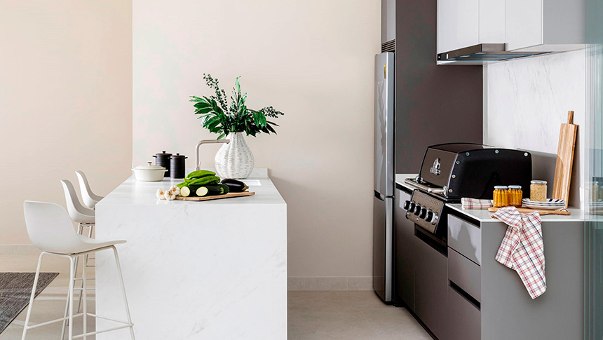 cocina de exterior modelo Sabana de Cocinas Río con barbacoa