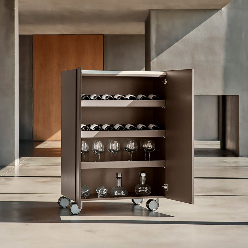 Carrito Carry multifuncional para cocina exterior