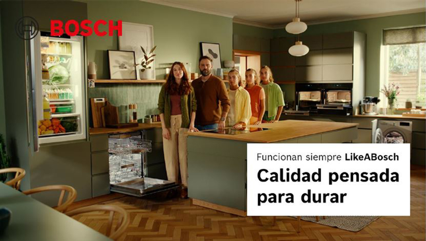 Bosch apuesta por la durabilidad como eje de su nueva campaña global de electrodomésticos