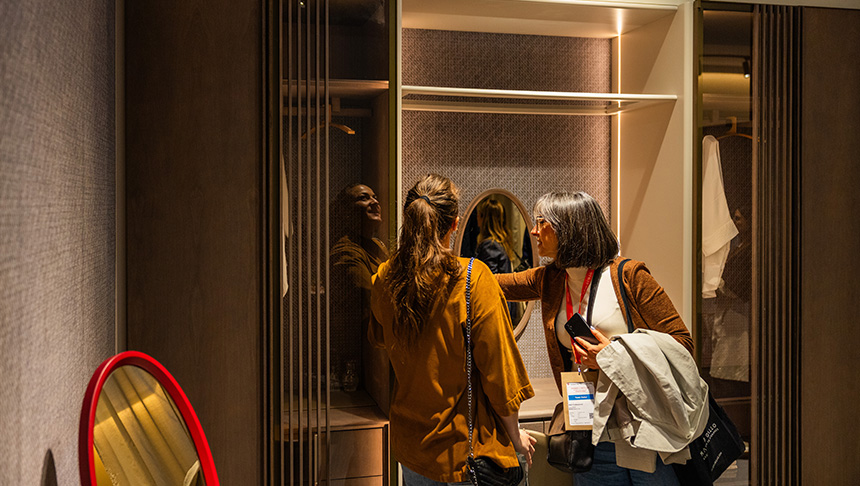 Uecko en el Salone del Mobile 2026: Canica y el nuevo diseño de vestidores