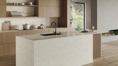 Aplicación de HIMACS Aurora Pluma en arquitectura interior